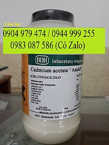 Cadmium acetate , Cd(CH3COO)2 , Cadimi Axetat , BDH , Anh , England